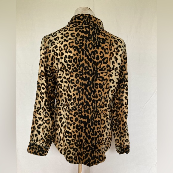 Westbound cheetah print fake fur zip up Women’s coat - Picture 2 of 5